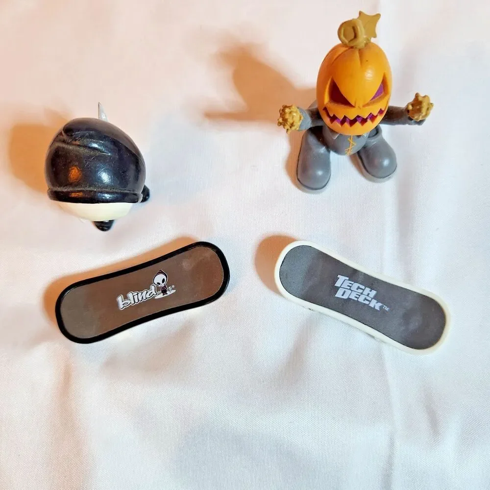 Vintage Tech Deck Dudes Lot Blind Reaper Pumpkin Jack 2 Figures Skateboards
